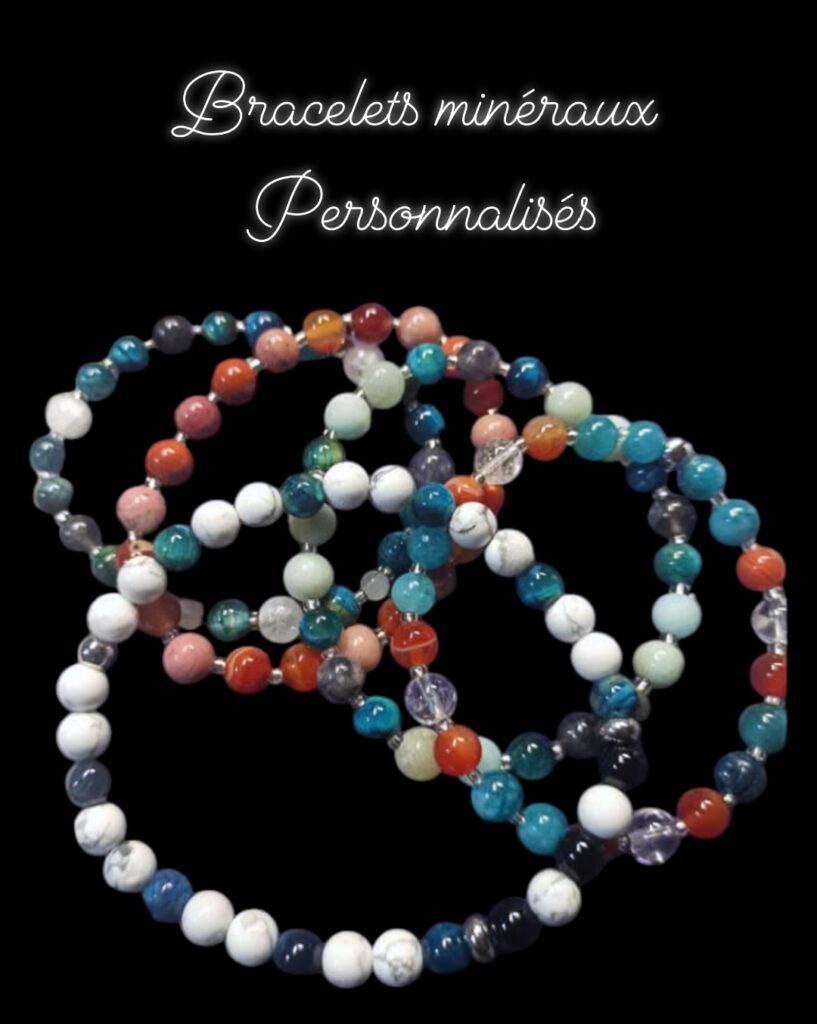 Bracelet minéraux personnalisés