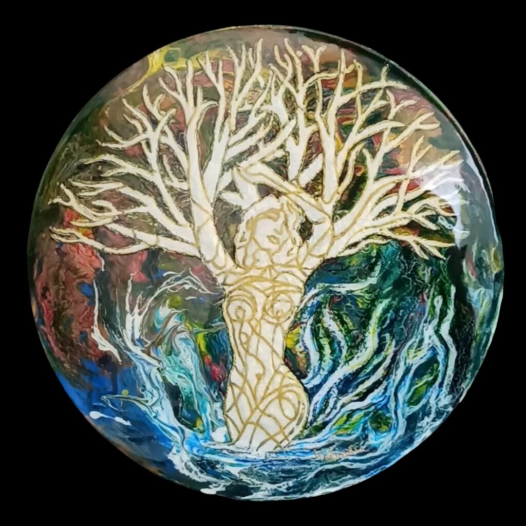 Tableau Equilara femme arbre