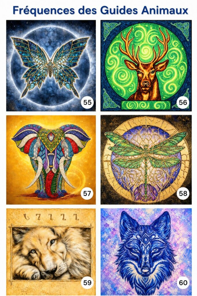 Tableaux Fréquences des Guides Animaux