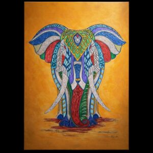 Tableau Éléphant "Éléphara"