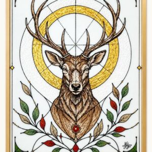 Tableau cerf Royaume d’Éternité