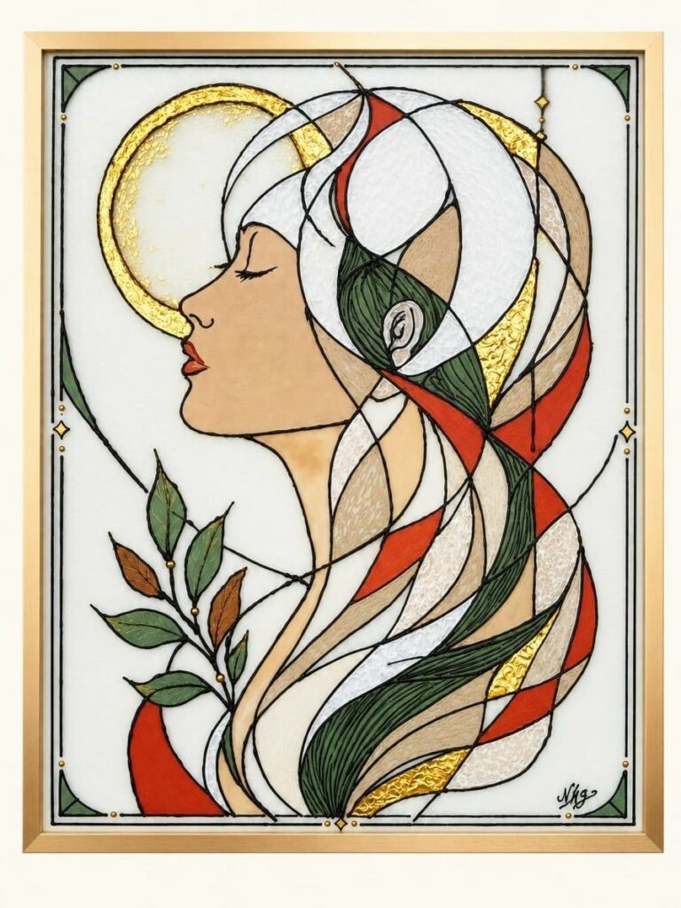Tableau femme ✨ Fragment d’Éternité